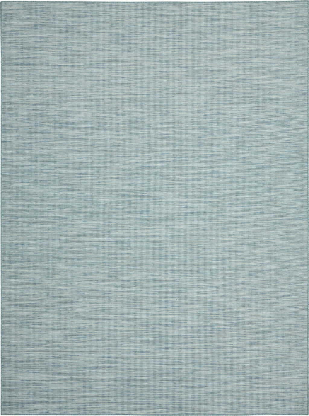 6' X 9' Aqua Indoor Outdoor Area Rug