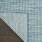 6' X 9' Aqua Indoor Outdoor Area Rug