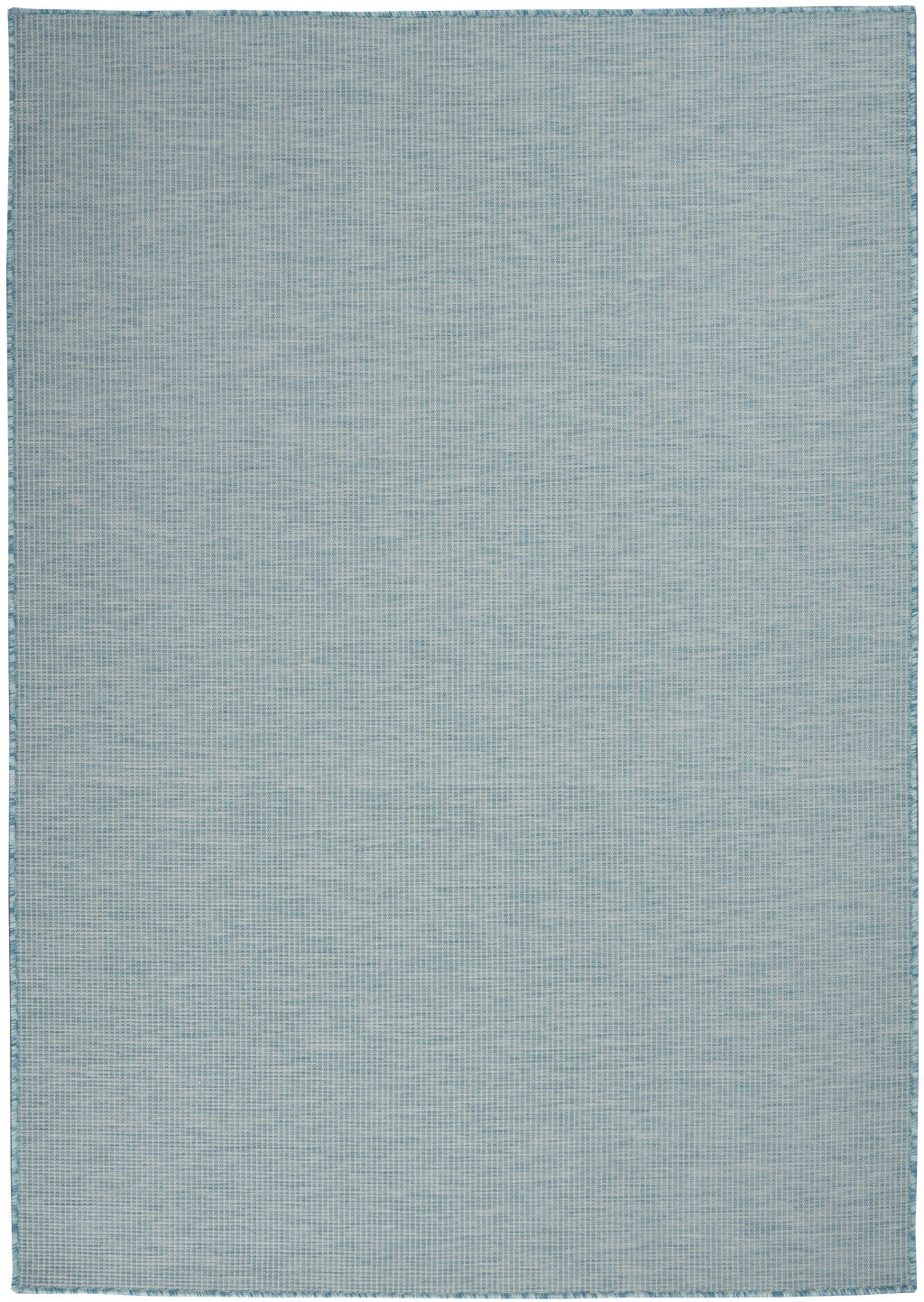 5' X 7' Aqua Indoor Outdoor Area Rug