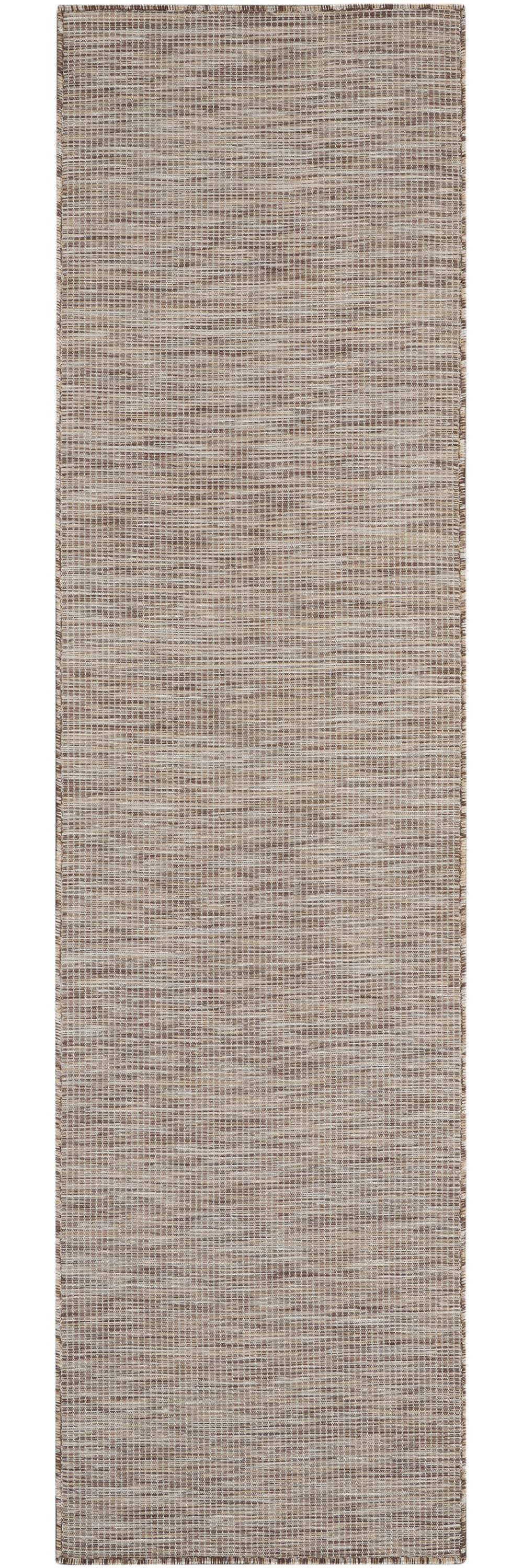 8' Beige Power Loom Runner Rug