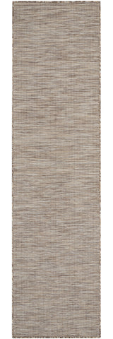 8' Beige Power Loom Runner Rug