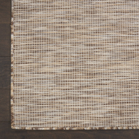 5' X 7' Beige Indoor Outdoor Area Rug