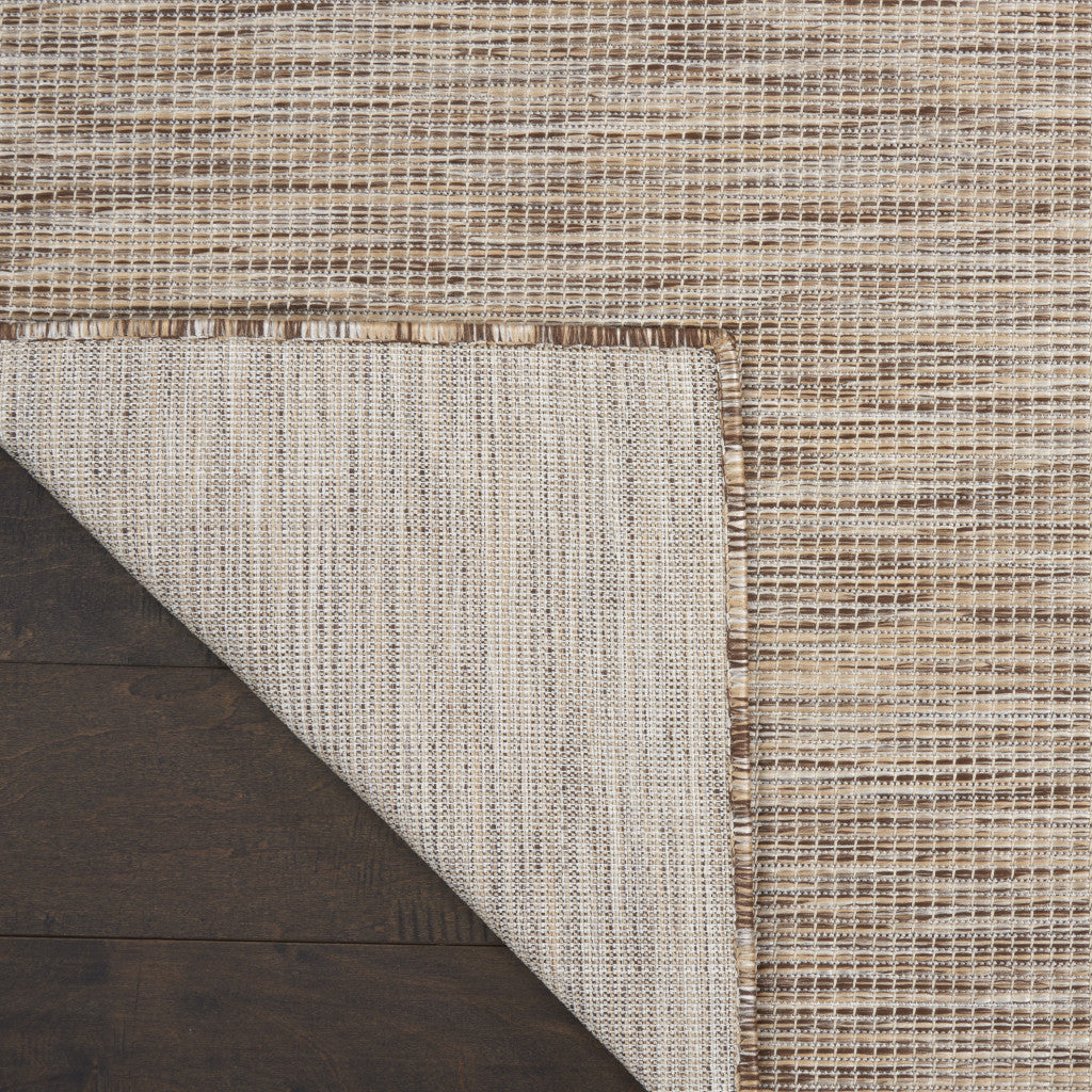 5' X 7' Beige Indoor Outdoor Area Rug