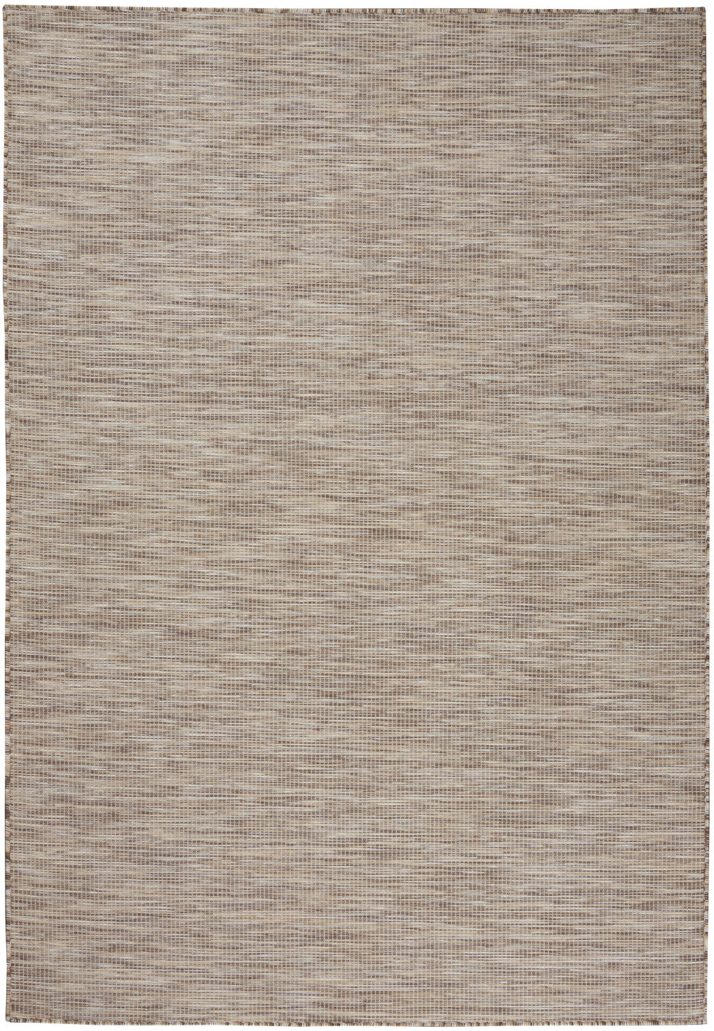 5' X 7' Beige Indoor Outdoor Area Rug