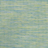 8' X 10' Blue and Green Indoor Outdoor Area Rug