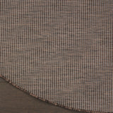 6' Brown Round Power Loom Area Rug