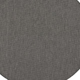 6' Charcoal Round Power Loom Area Rug