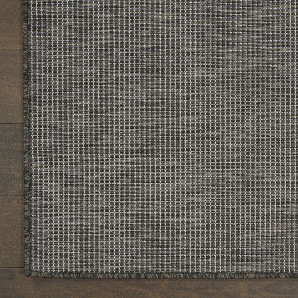 5' X 7' Charcoal Indoor Outdoor Area Rug