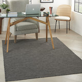 5' X 7' Charcoal Indoor Outdoor Area Rug