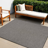 4' X 6' Charcoal Indoor Outdoor Area Rug