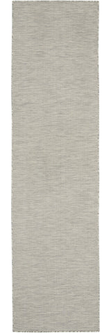 8' Gray Power Loom Runner Rug