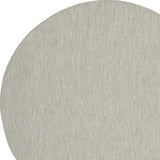 8' Gray Round Power Loom Area Rug