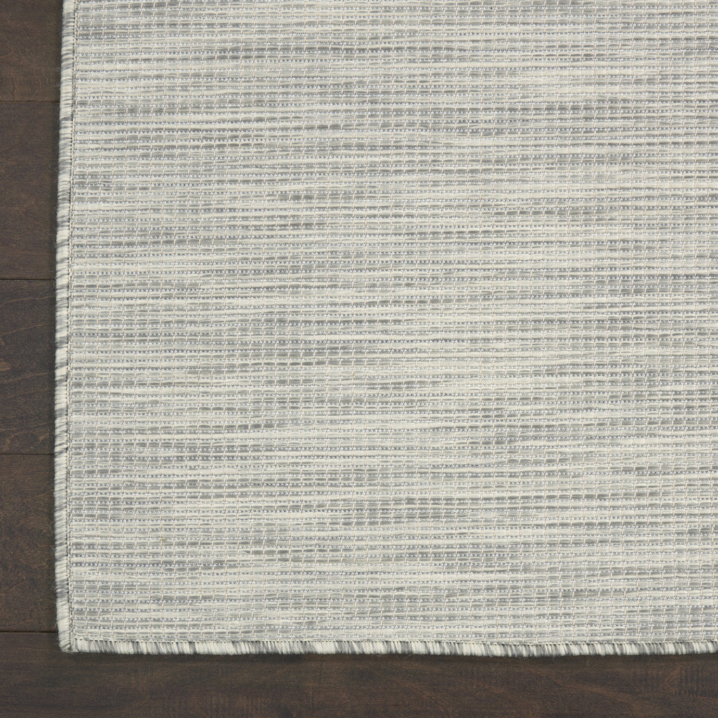 5' X 7' Light Gray Indoor Outdoor Area Rug