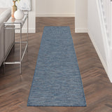 10' Navy Blue Power Loom Runner Rug