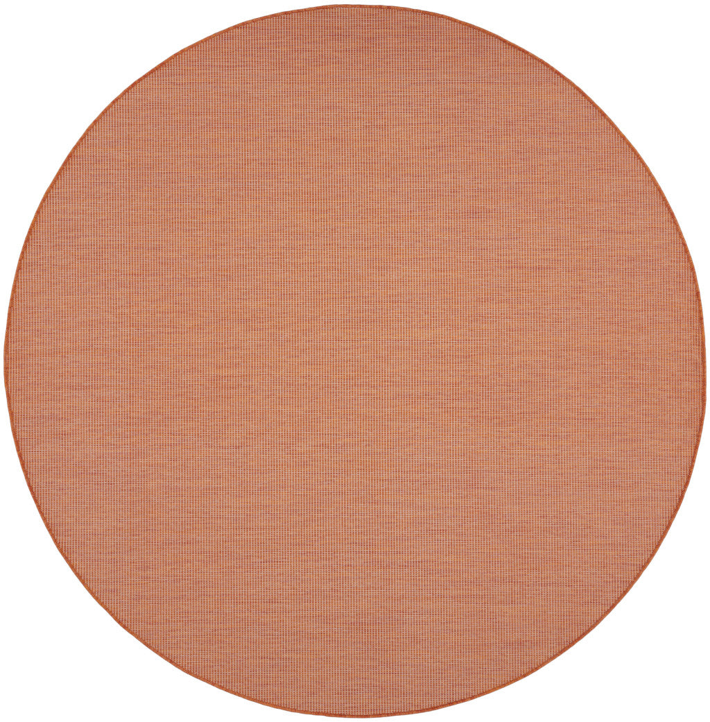 8' Terracotta Indoor Outdoor Area Rug