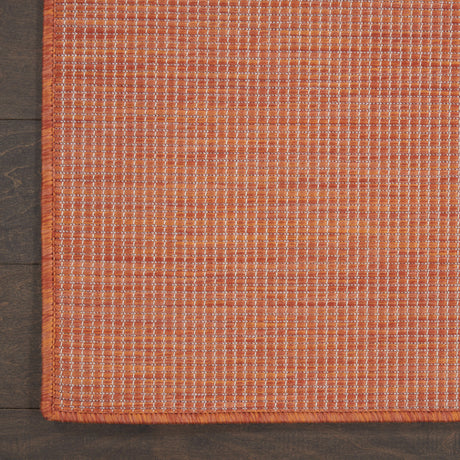 7' X 10' Terracotta Indoor Outdoor Area Rug