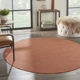 6' Terracotta Indoor Outdoor Area Rug