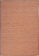 5' X 7' Terracotta Indoor Outdoor Area Rug