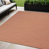 5' X 7' Terracotta Indoor Outdoor Area Rug