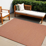 4' X 6' Terracotta Indoor Outdoor Area Rug