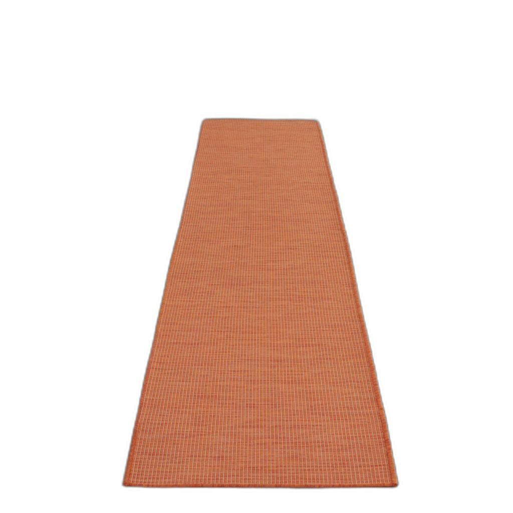 12' Rust Power Loom Runner Rug