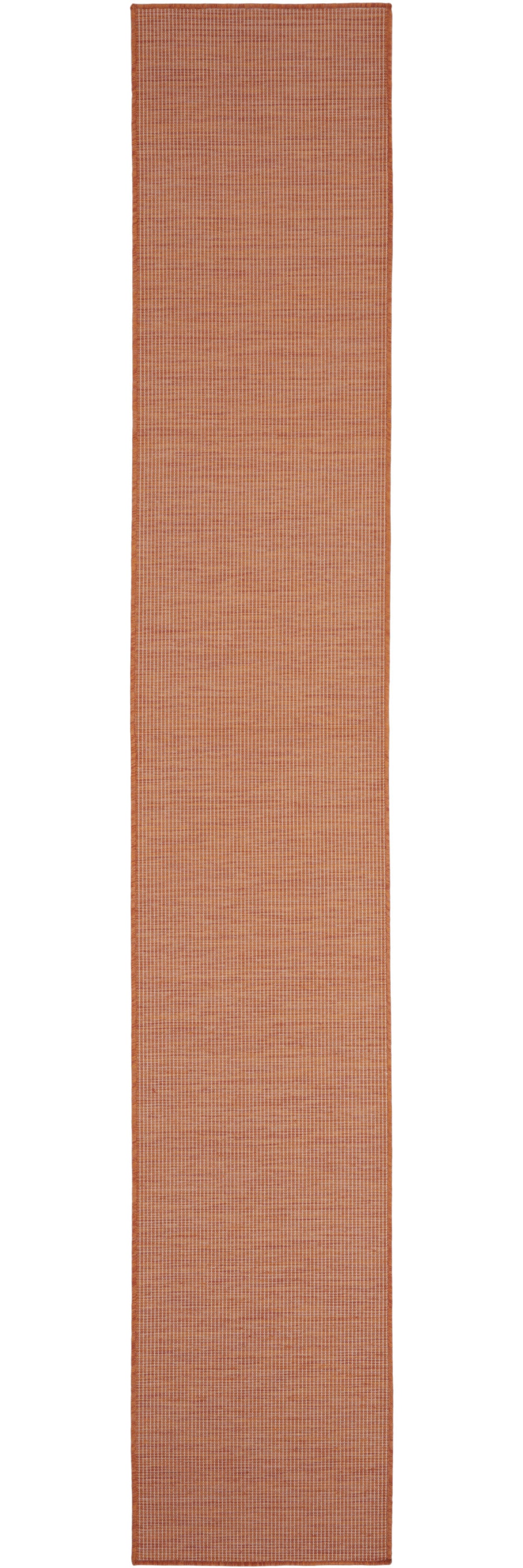 10' Rust Power Loom Runner Rug