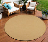 8' Yellow Indoor Outdoor Area Rug