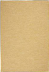 5' X 7' Yellow Indoor Outdoor Area Rug