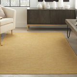 5' X 7' Yellow Indoor Outdoor Area Rug