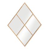 41" Gold Diamond Steel Framed Accent Mirror