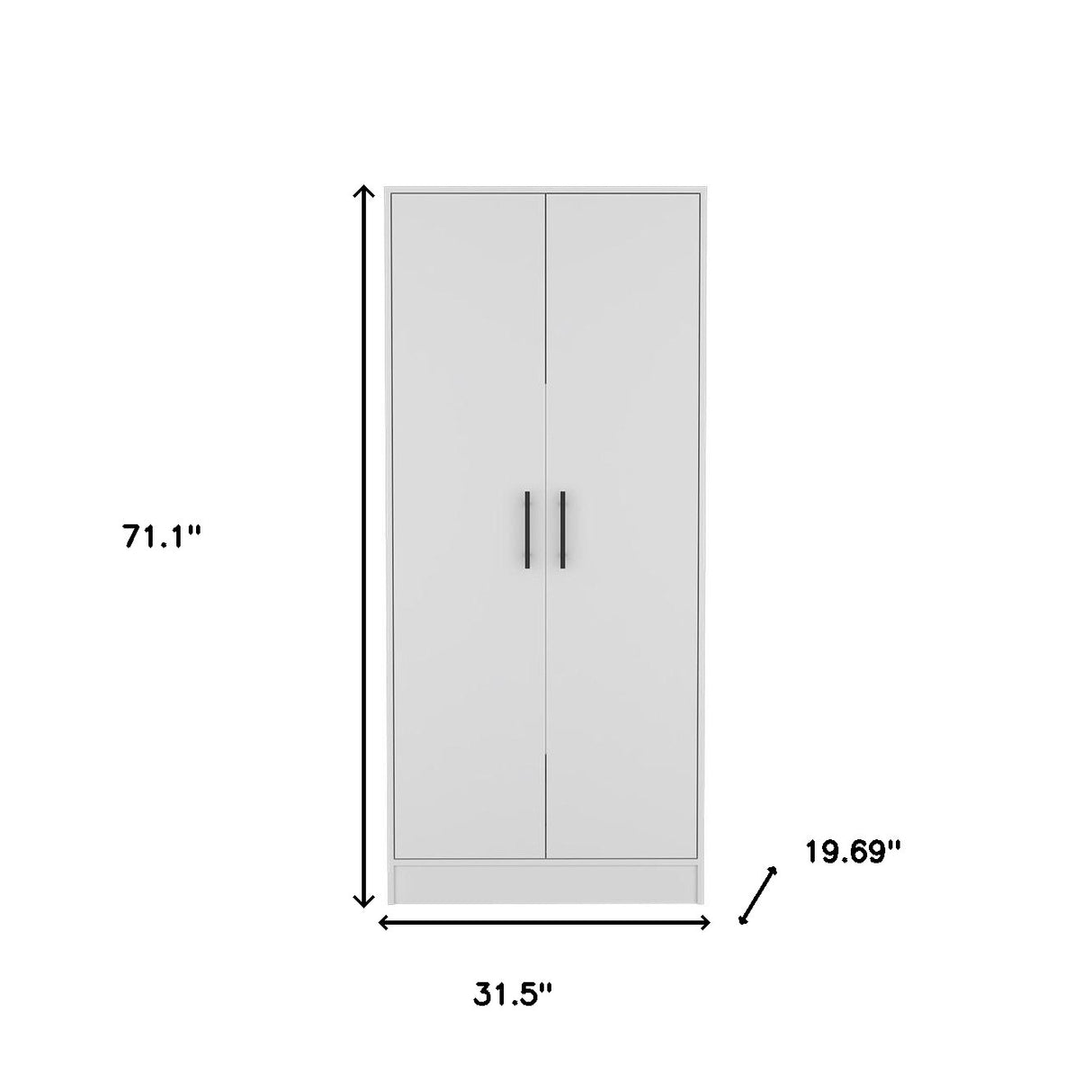 Two Piece White Bedroom Set