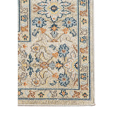 9' X 12' Blue and Orange Medallion Stain Resistant Indoor Outdoor Area Rug