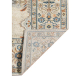 9' X 12' Blue and Orange Medallion Stain Resistant Indoor Outdoor Area Rug