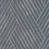 6' X 9' Gray and Blue Geometric Stain Resistant Indoor Outdoor Area Rug