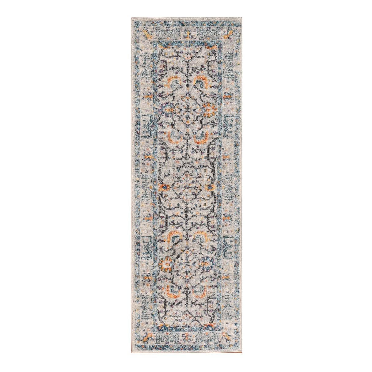 9' X 12' Yellow and Ivory Southwestern Stain Resistant Indoor Outdoor Area Rug