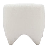 30" White Sherpa Arm Chair