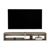 59" Beige Floating Mount TV Stand