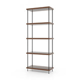 2/3/4/5-Tier Multipurpose Display Rack with Metal Frame-5-Tier