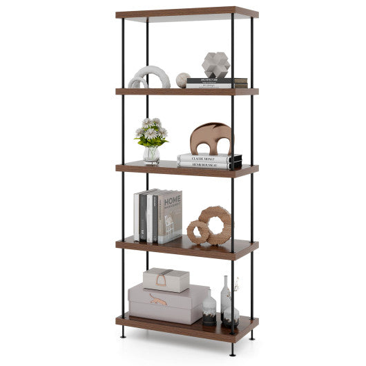 2/3/4/5-Tier Multipurpose Display Rack with Metal Frame-5-Tier