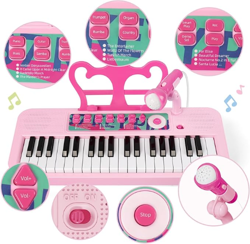 Contixo Kids Keyboard Piano - 37 Keys, 2 Speakers, Microphone Included by Contixo