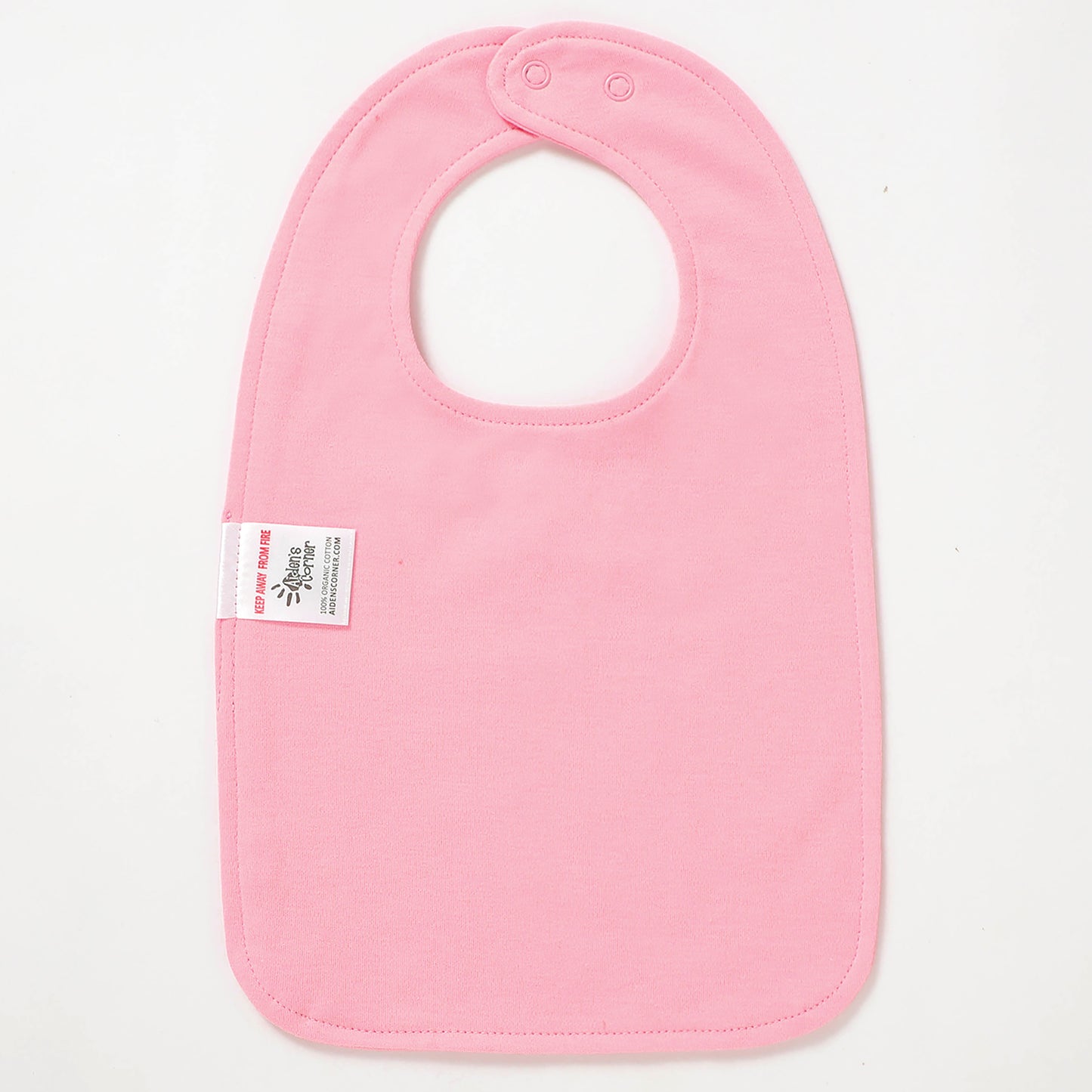 Aidens Corner Organic Cotton Baby Bibs | Pink