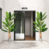 5.5/6.5 Feet Tall Artificial Banana Tree with 10/27 Large Leaves-6.5 ft