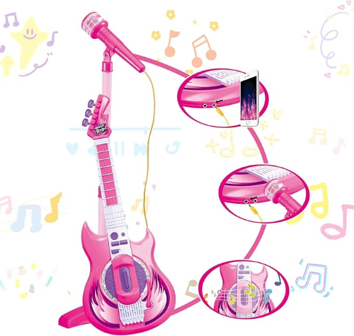 Contixo Kids Toy Guitar Set with MP3 Microphone - Musical Toy by Contixo