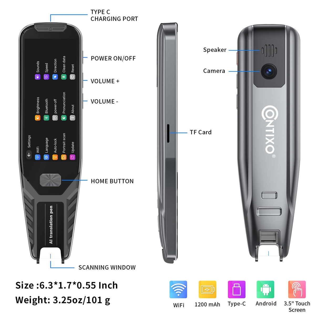 Contixo P1 Smart Scanning Translator Pen by Contixo