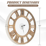 16 / 20 Inch Silent Wall Clock with Classic Frame and Classic Roman Number-16 Inch