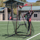 PowerNet 4x7 Ft Sideline Football Trainer Kicking Net with Canvas Carry Bag (1198)