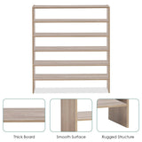 3 Pieces 31-Inch Stackable Multi-Shape Shoe Rack-Natural