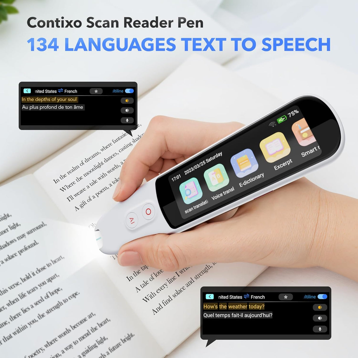 Contixo P2 Smart Scanning Translator Pen by Contixo