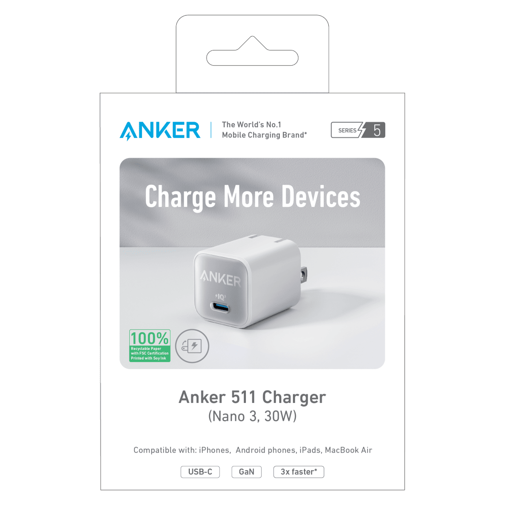 Anker 511 Nano Wall Charger 30W by Anker