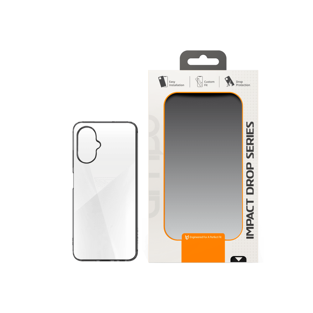 AMPD TPU / Acrylic Crystal Clear Case with Black Bumper for Celero 5G (Gen 3) by AMPD